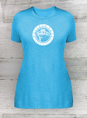 WOMEN’S PERFECT TRI ® TEE - CIRCLE SERIES - Walleye Catfish Crappie Bass