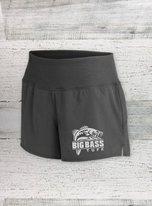 Big Bass Tuff - Ladies Repeat Shorts - Reflective logo