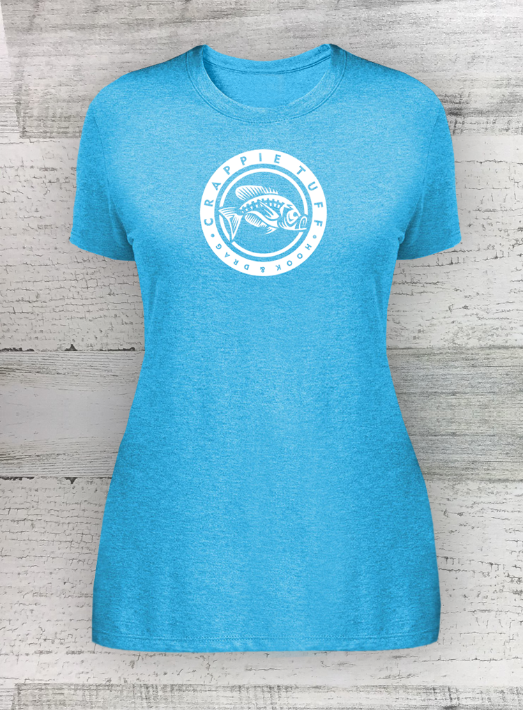 WOMEN’S PERFECT TRI ® TEE - CIRCLE SERIES - Walleye Catfish Crappie Bass